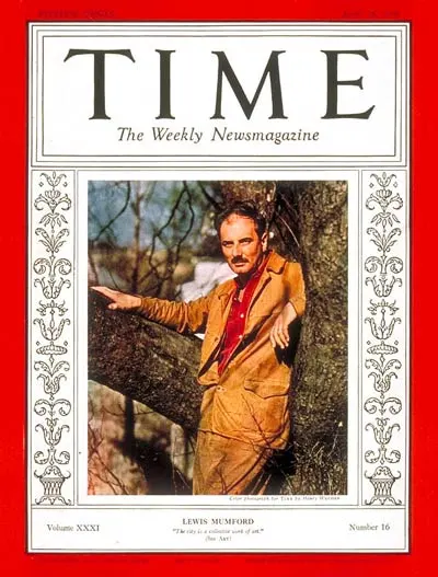 Time Magazine cover image of Lewis Mumford