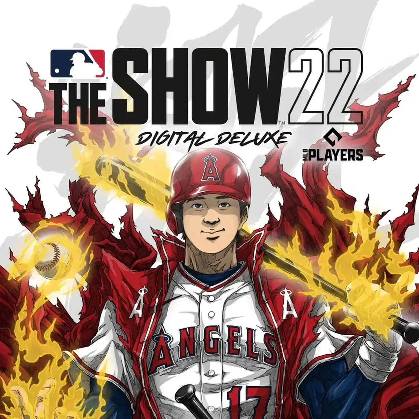 Anime-style Shohei Ohtani on the cover of the MLB the Show 22 video game