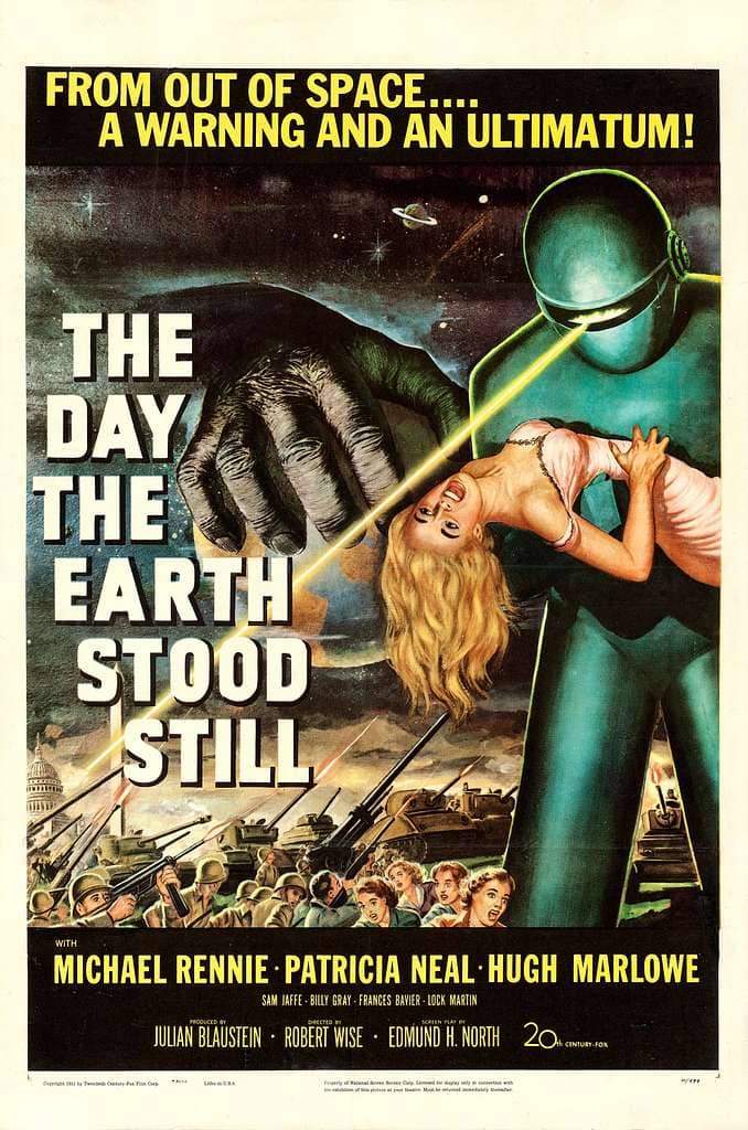 The old poster for The Day the Earth Stood Still (1951)