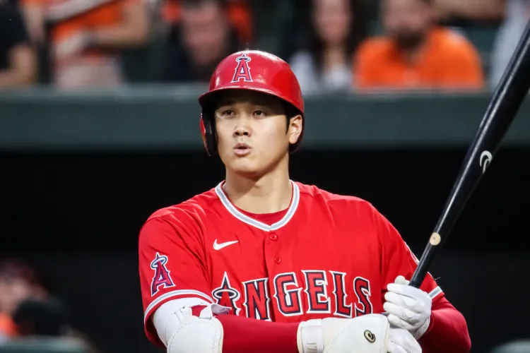 Angels designated hitter and pitcher Shohei Ohtani