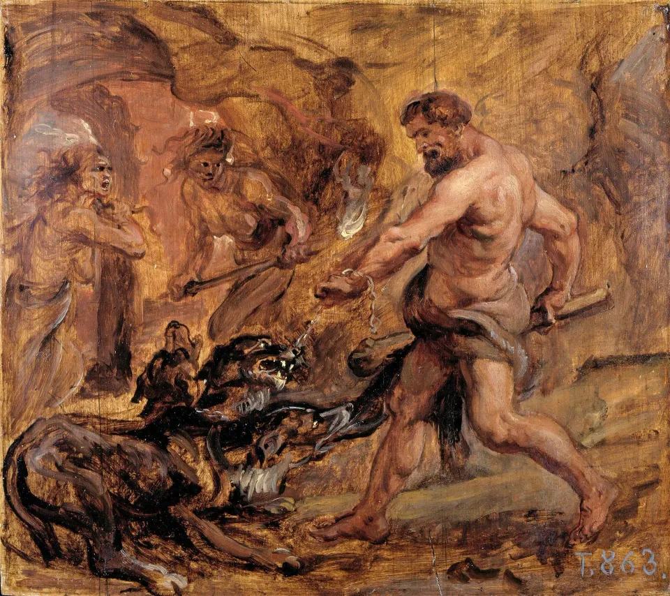 Hercules and Cerberus by Peter Paul Rubens